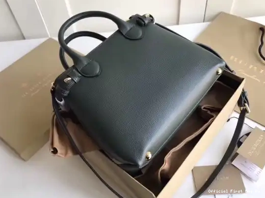 Official First Bag Ru Leather House in Burberry Banner Check and Small The 0529